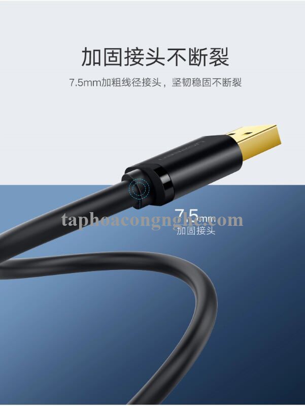 Ugreen 10369 0.5M màu Đen Cáp 2 đầu USB 3.0 dương cao cấp US128 30010369